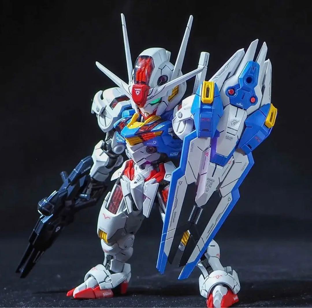 mgsd ガンダムエアリアル 全塗装 完成品 塗り分け mgsd エアリアル