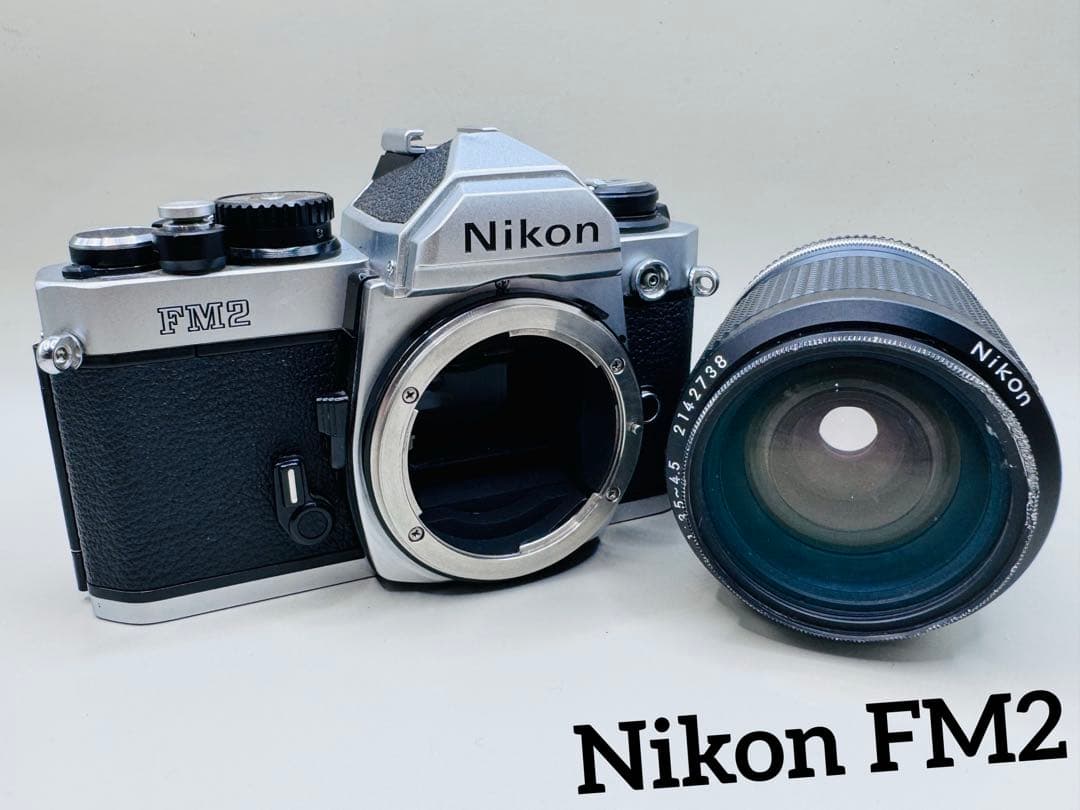 【美品】 Nikon FM2 / Zoom NIKKOR 35-105mm Nikon FM2N Black Camera Body w 35-105mm f3.5-4.5 Zoom Lens -New Seals-
