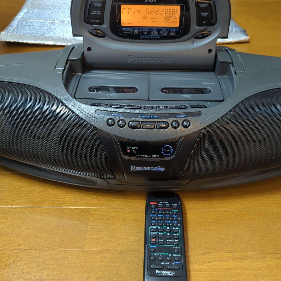 レトロ パナソニックCDWラジカセ リモコン付 ジャンク品 - メルカリ