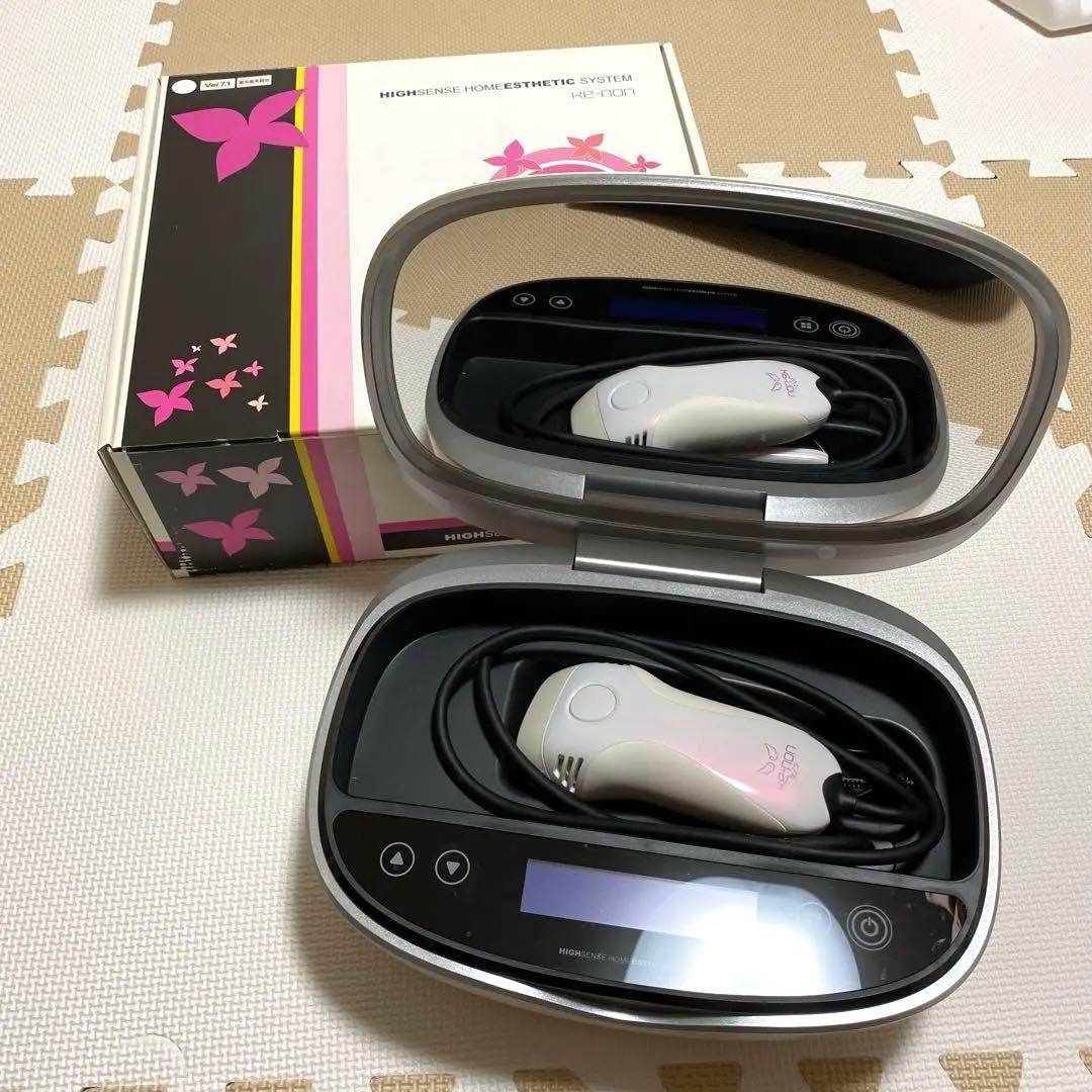 ケノン 脱毛器 ver. 7.1 ホワイト カートリッジ3個付き - 脱毛・除毛