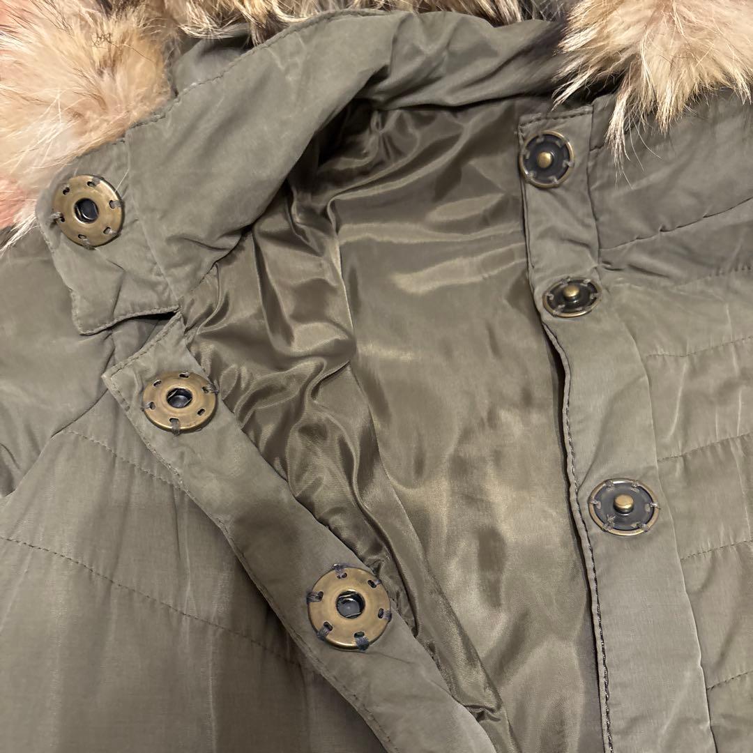 MAITRESSE オリーブグリーン ファー付きモッズコート - メルカリ