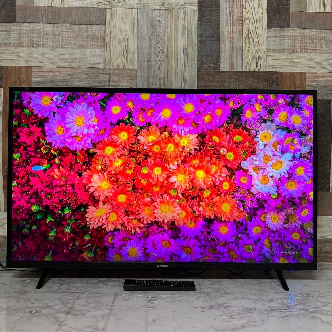 アラさん全国送料込4年前購入マクスゼン43型4KTV裏番組録画ゲームモード