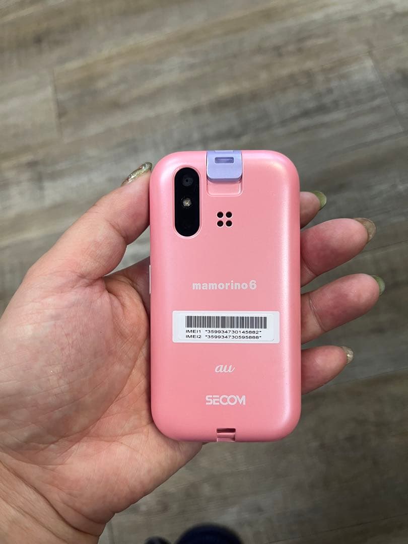 mamorino6 ホワイト ピンク 本体 au キッズ携帯 マモリーノ6 - メルカリ