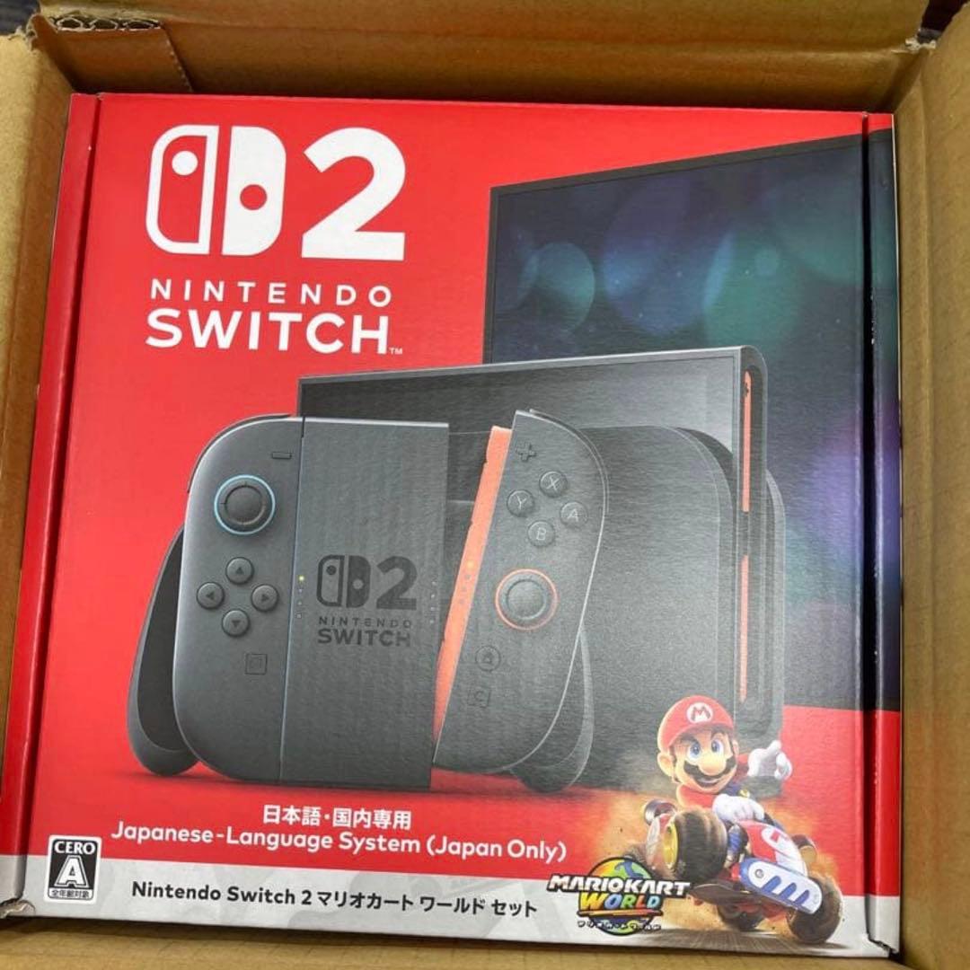 【ほぼ新品・即送】Nintendo Switch 2 日本語本体　マリカセット Amazon.co.jp: Nintendo Switch 2(日本語・国内専用) マリオカート