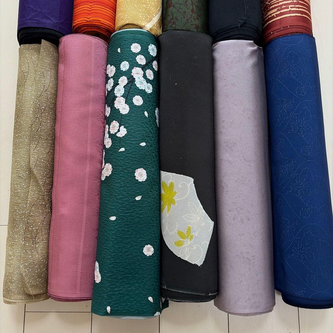 東*子様 ■S023■未使用品■正絹■美品　羽尺　反物　12点セット■大量まとめ