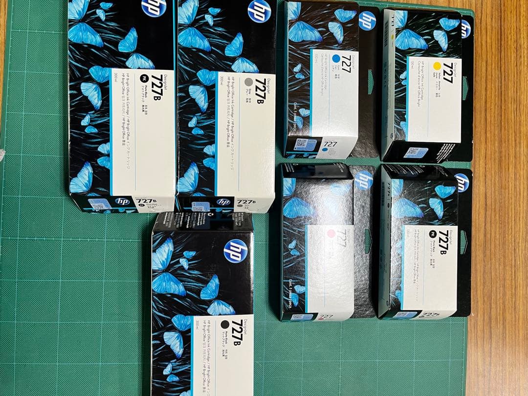 HP 727B インクカートリッジ ７個セット HP 727Bインクカートリッジ マットブラック 300ml ( 3WX19A ) SYC