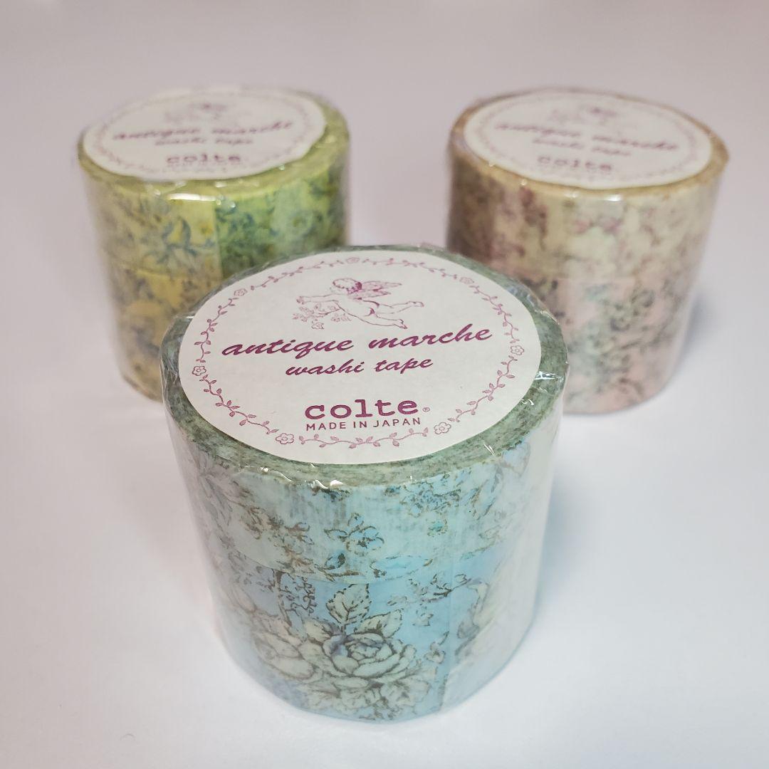 コルテ 廃盤マスキングテープ アンティークマルシェ エンジェル 6本セット コルテ 廃盤マスキングテープ アンティークマルシェ エンジェル 6本