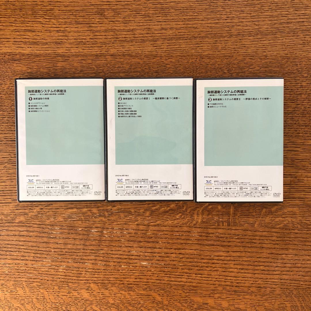 胸郭運動システムの再建法 DVD 3巻セット（理学療法士）