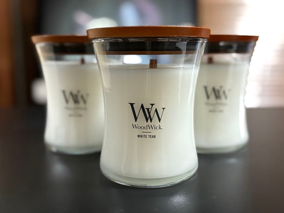 WW wood wick white teak Mサイズ 3個セット - アロマグッズ低 価格 通販