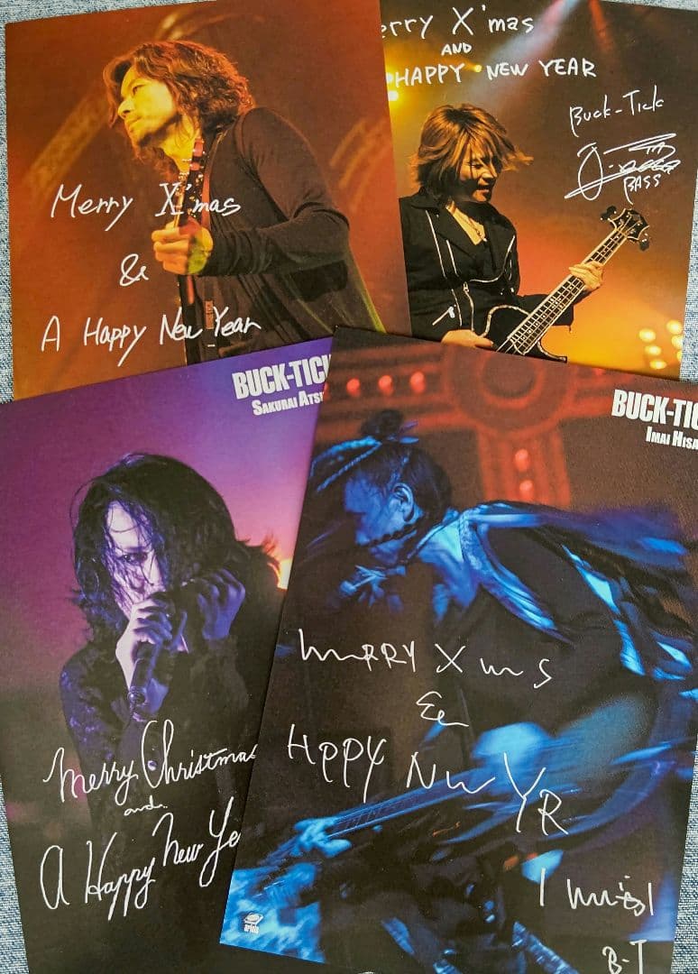 非売品】BUCK-TICK ポストカード 4枚セット 櫻井敦司 今井寿 星野英彦