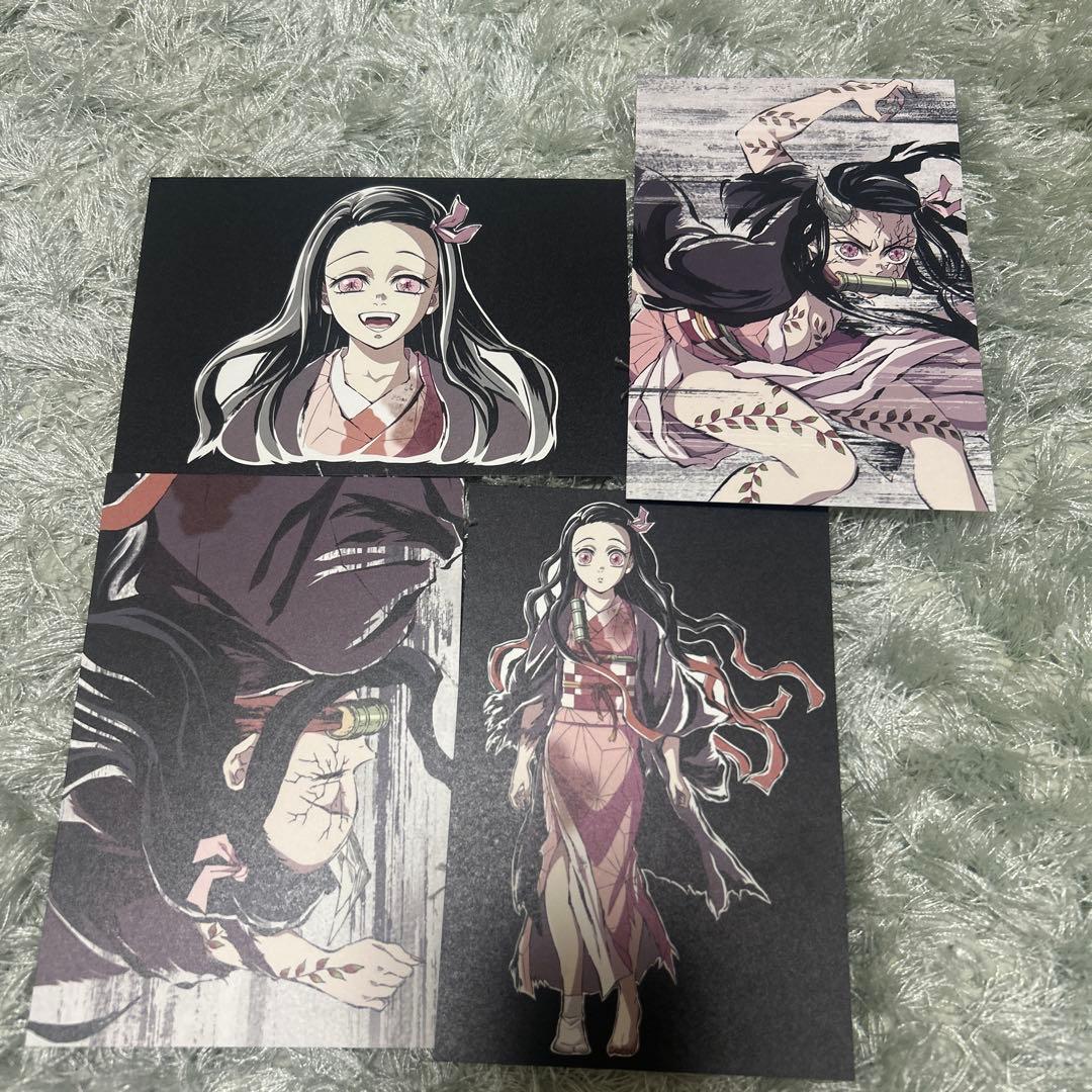 鬼滅の刃 全集中展 幕間画 ポストカード 竈門禰豆子 4枚セット - メルカリ