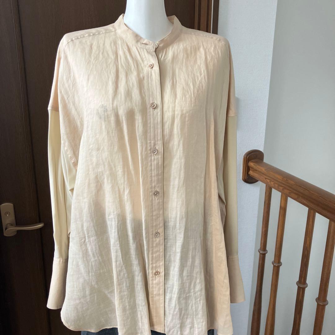 大草直子さん推薦】【洗える】ラミーボイル シャツ / ブラウス