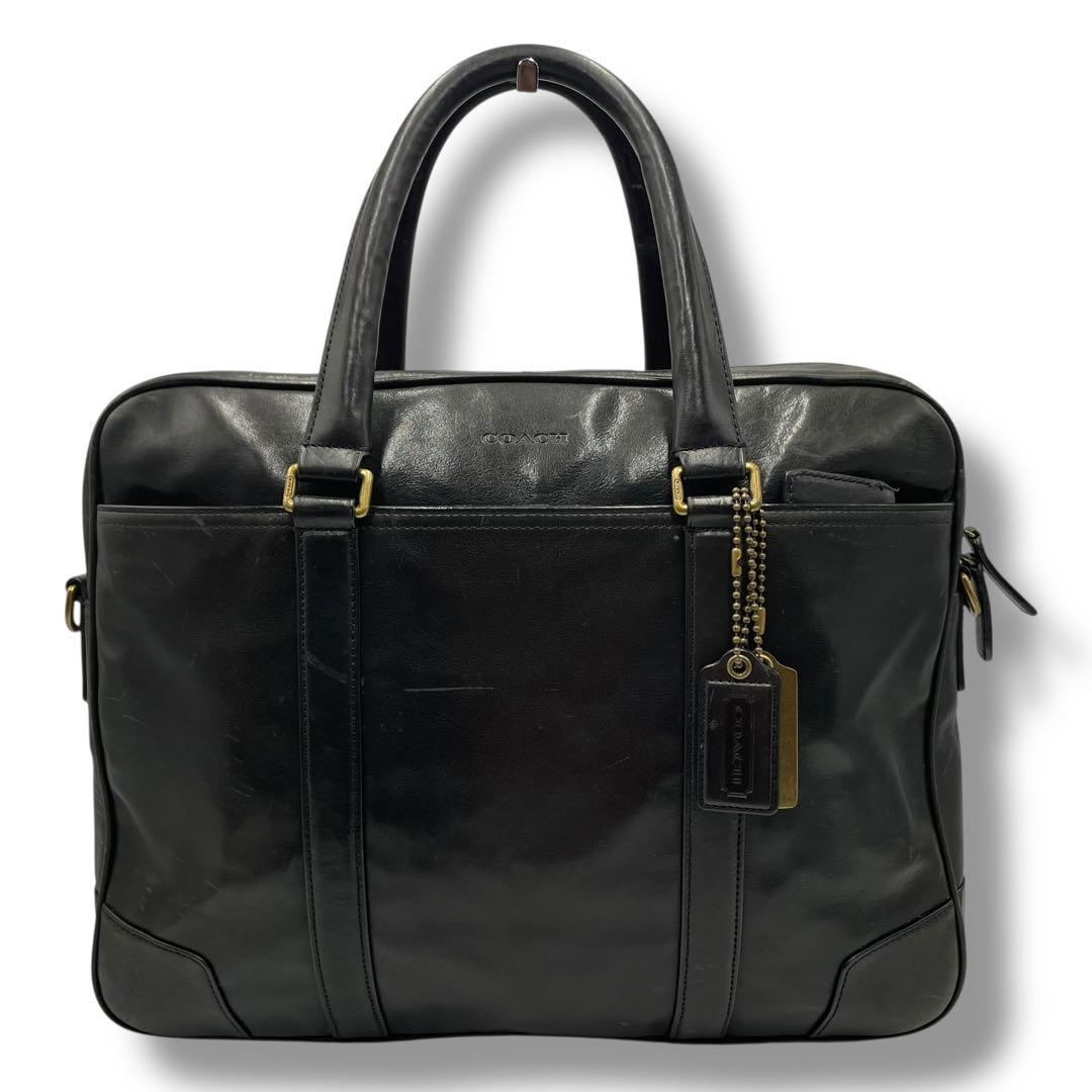 良品✨COACH コーチ ビジネスバッグ 2way ブリーカー オールレザー