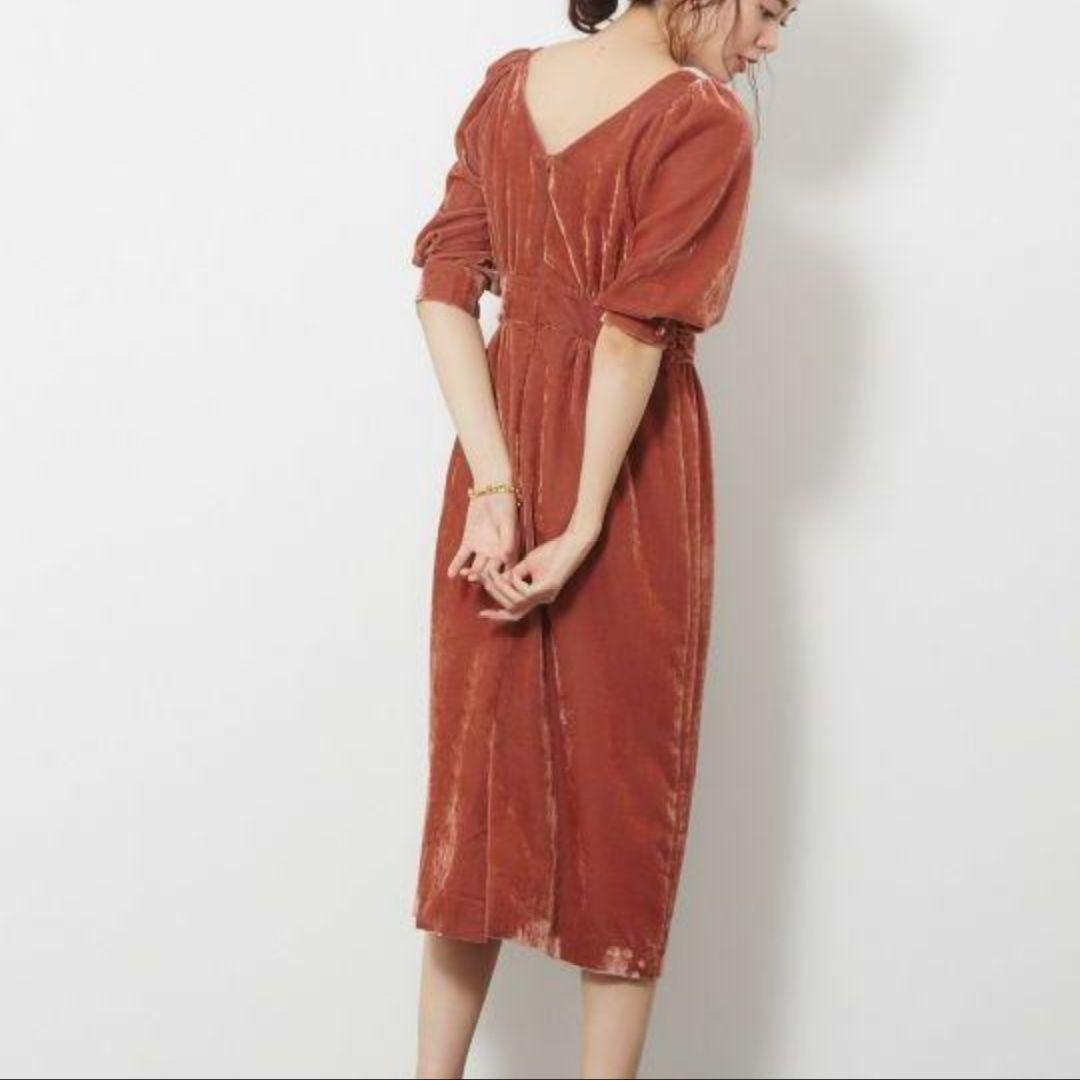 Rouge vif la cle ベルベットカシュクール ワンピース 38 - メルカリ
