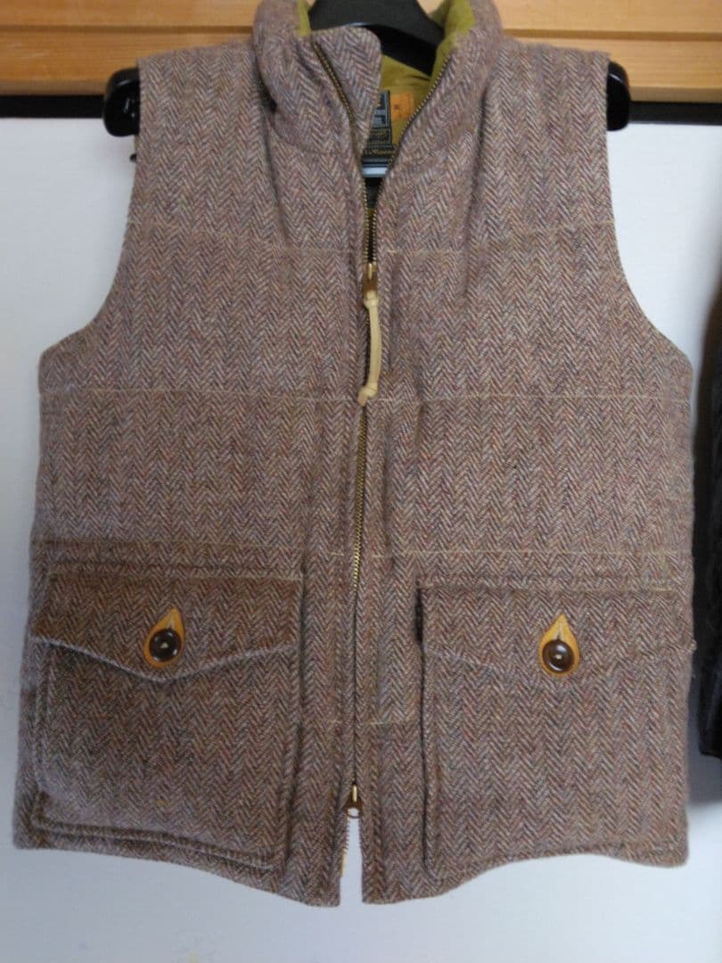 コリンボ ジェラード ハリス ツイード トリプルネーム ベスト サイズM