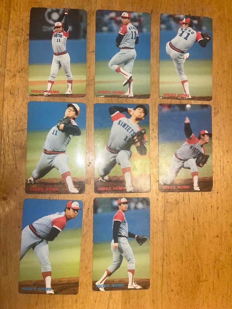 レア！野茂英雄8枚セットカルビープロ野球チップスカード1991