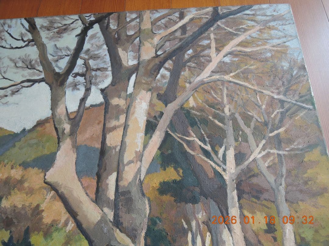 NO.636 水沼兼雄作／風景画 ／油絵／長門峡／25号