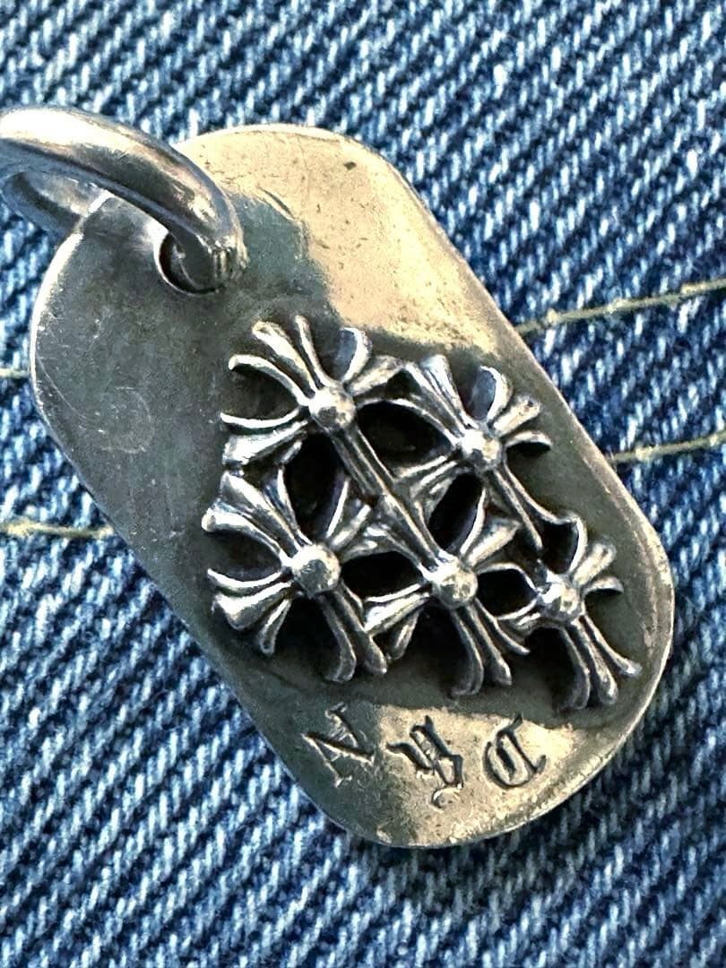 CHROME HEARTS レイズドセメタリークロスドッグタグ 1998 NYC