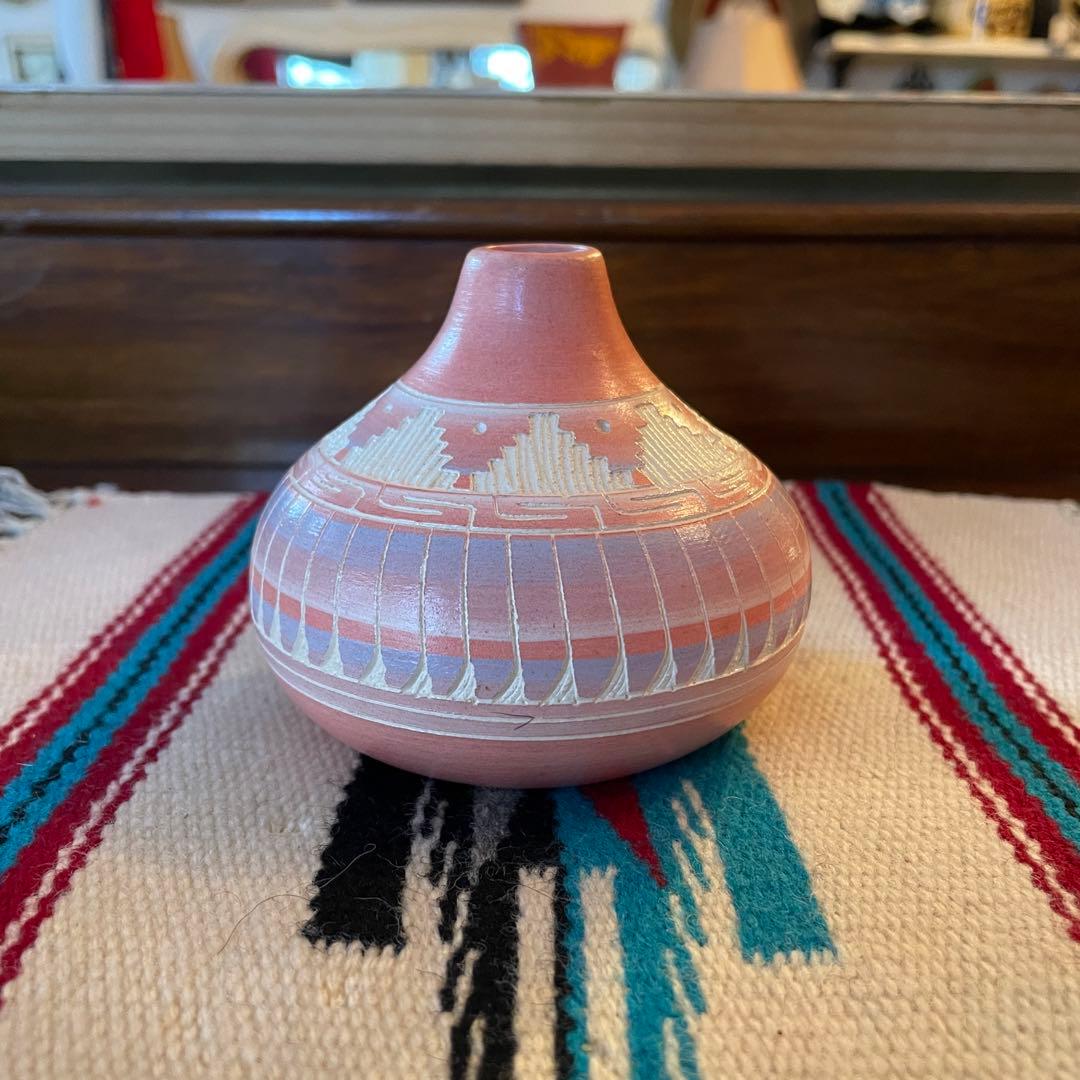 貴重！ネイティブアメリカン Navajo壷 ナバホ族プエブロ ヴィンテージ雑貨