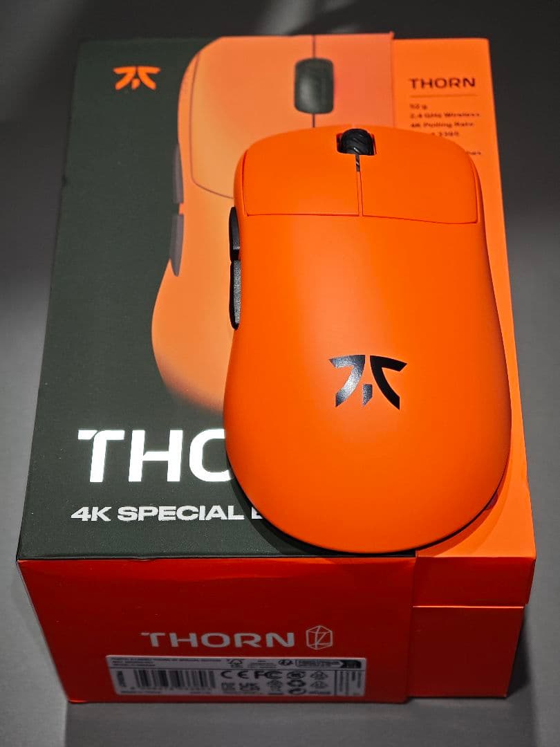 マウス・トラックボール Fnatic x Lamzu Thorn 4K Special Edition The Fnatic x Lamzu Thorn 4K Special Edition, a wireless and wired