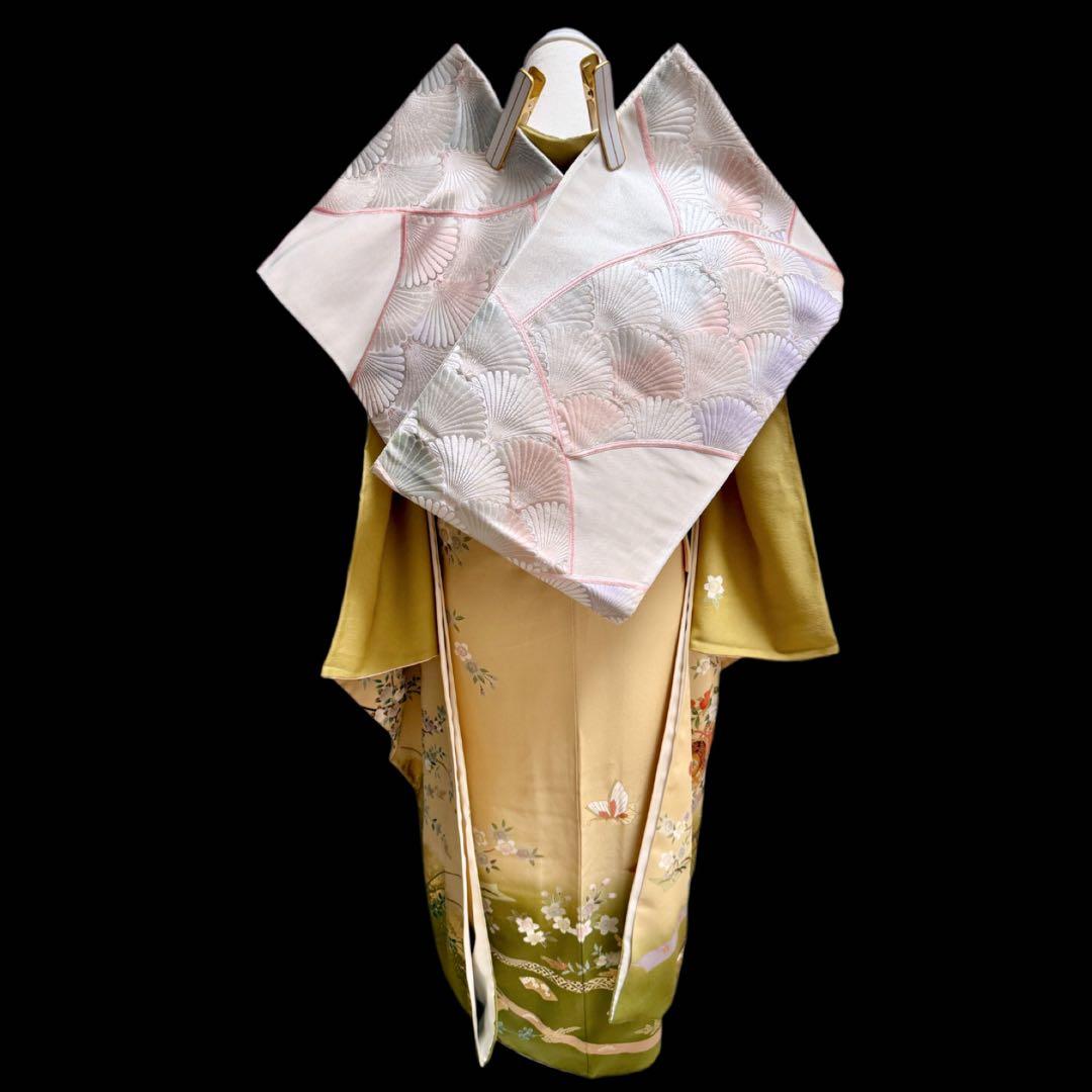 振袖フルセット やまと誂製 古典柄 正絹長襦袢 裄丈長め 151〜166cm