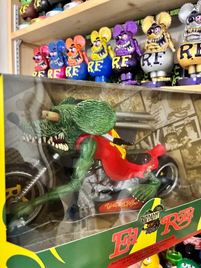 箱付き/ラットフィンク/Rat Fink/バイク/フィギュア/スタチュー - メルカリ