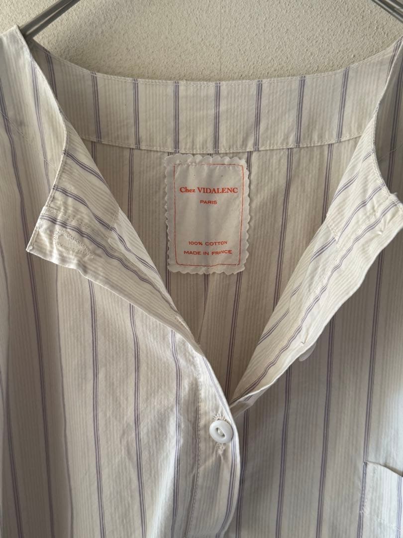 Chez VIDALENC ストライプシャツ - メルカリ