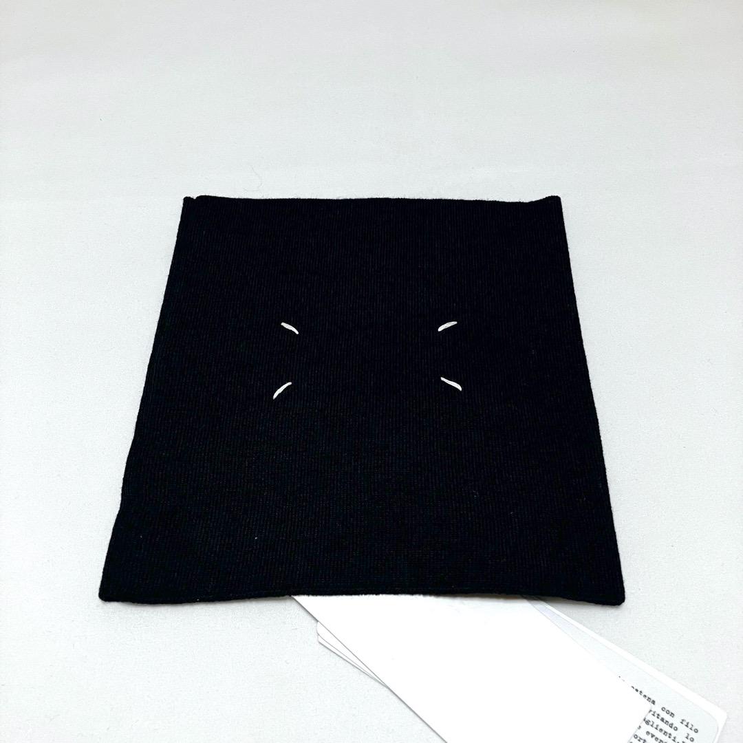 新品 マルジェラ 24aw スヌード ネックウォーマー 黒 ブラック 7156