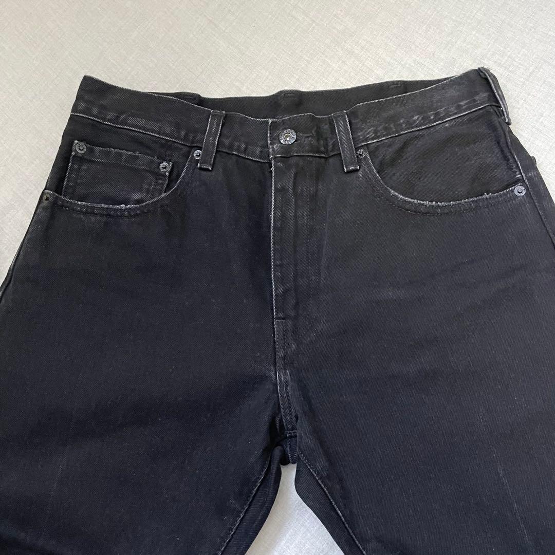 美品】リーバイス エディフィス 別注 517 ブラックW32 フレアパンツ