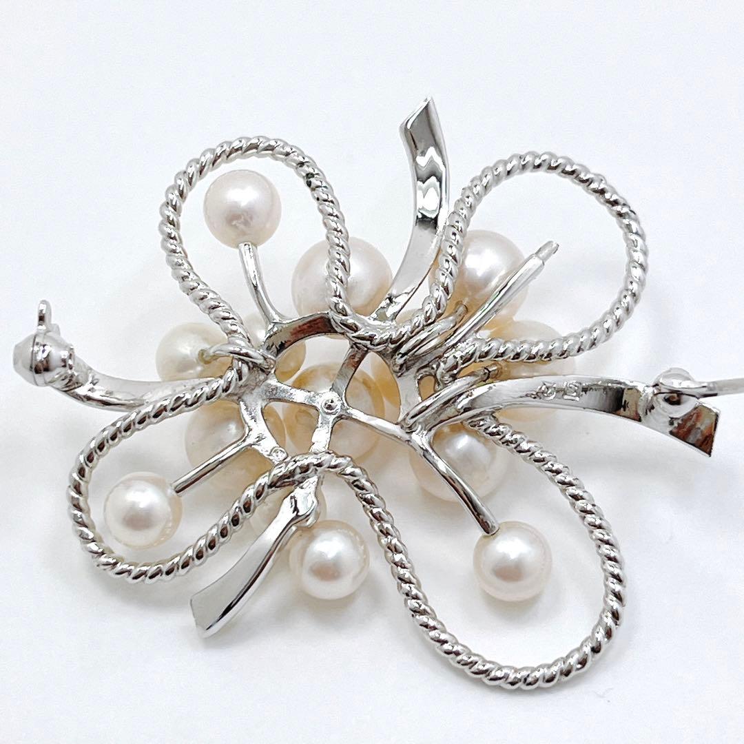極美品✨MIKIMOTO ミキモト アコヤパール ブローチ コサージュ