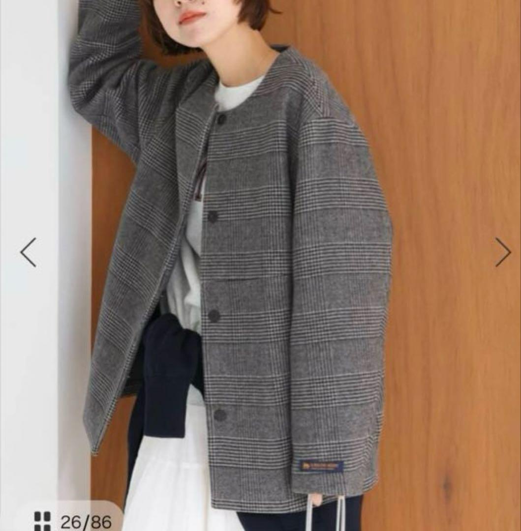 ⭐︎Miku様⭐︎ 新品スーパーファインビーバークルーネックコート