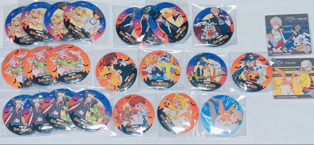 デジモン ハロウィン 缶バッジ デジモンアドベンチャー】ハロウィン 缶バッジ（全7種ランダム1個