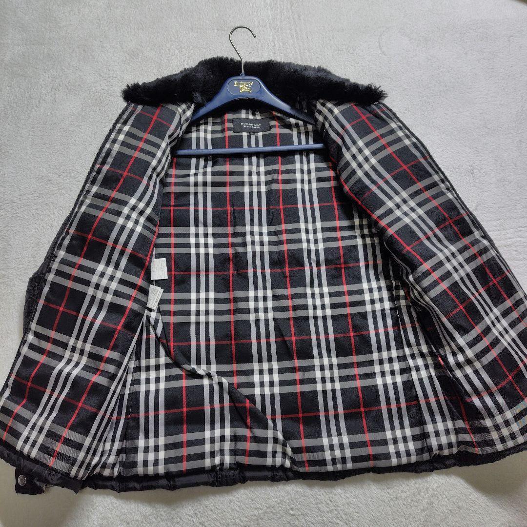 2way バーバリーブラックレーベル ホワイトグースダウン ファー ノバ