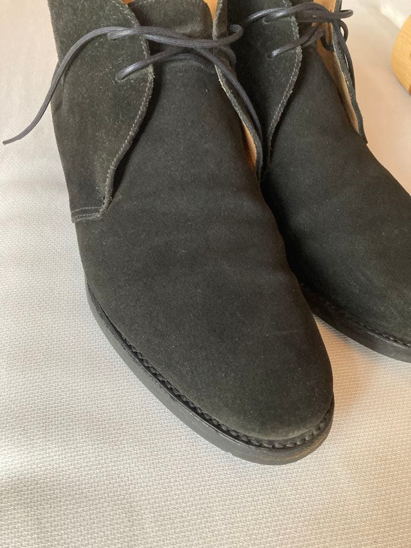 CROCKETT&JONES チャッカブーツ　UK8E スエード黒 CROCKETT&JONES（クロケット＆ジョーンズ） レペロスエードチャッカ