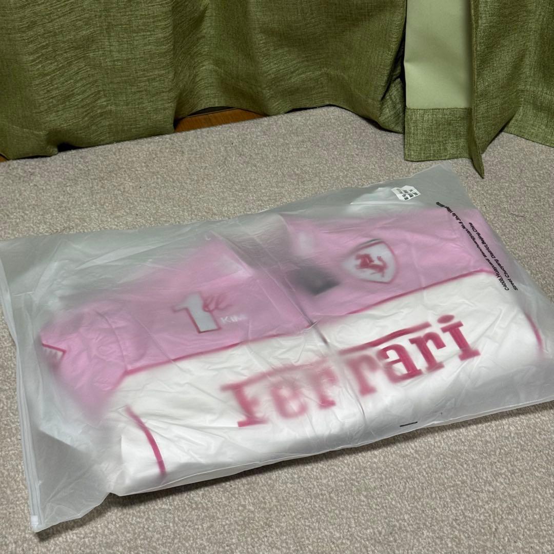 Ferrari フェラーリ レザージャケット 未使用 M ピンク×ホワイト