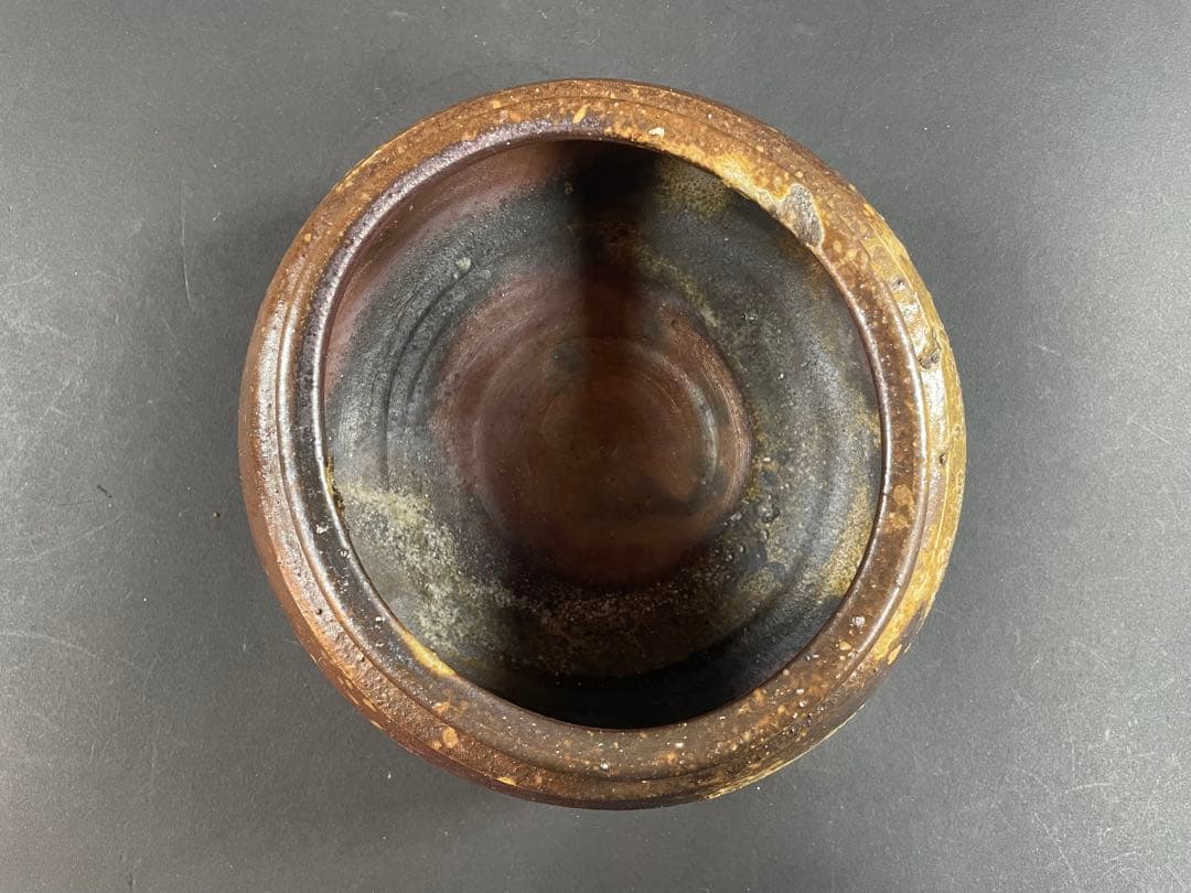 6 最終値下げ 原田陶月 備前 共箱 建水 茶器 茶道具