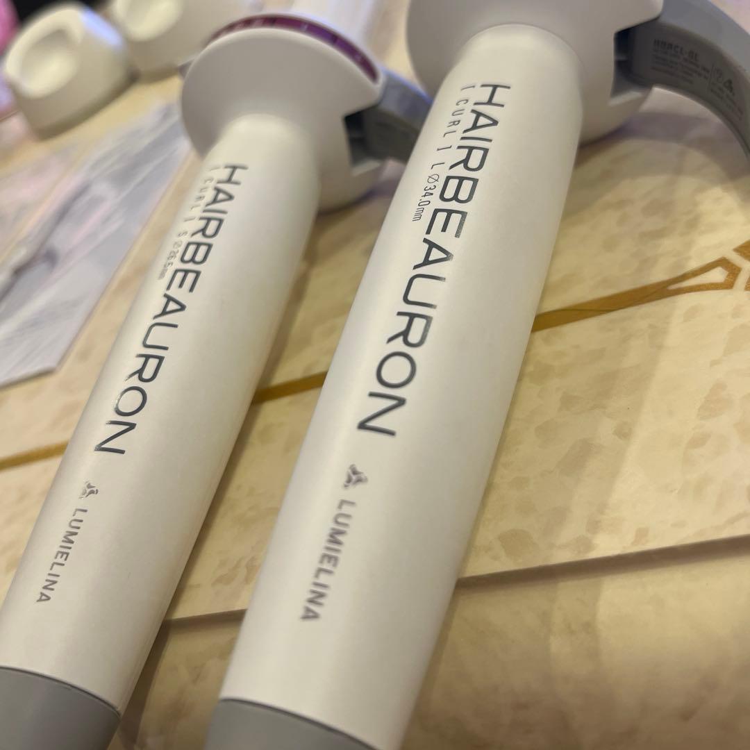 0*1様 HAIRBEAURON カールアイロン 34mm 26.5mm ２つ