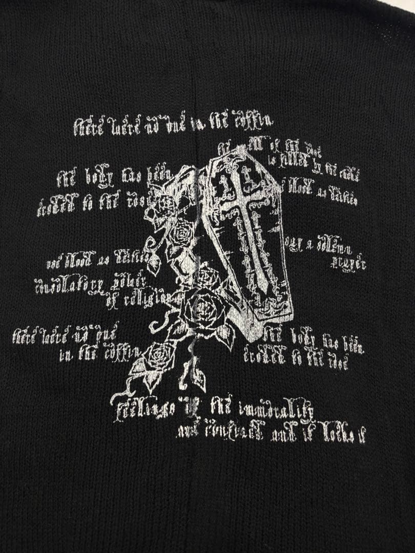 Y57】h.naoto blood ファー付き 変形カーディガン - メルカリ