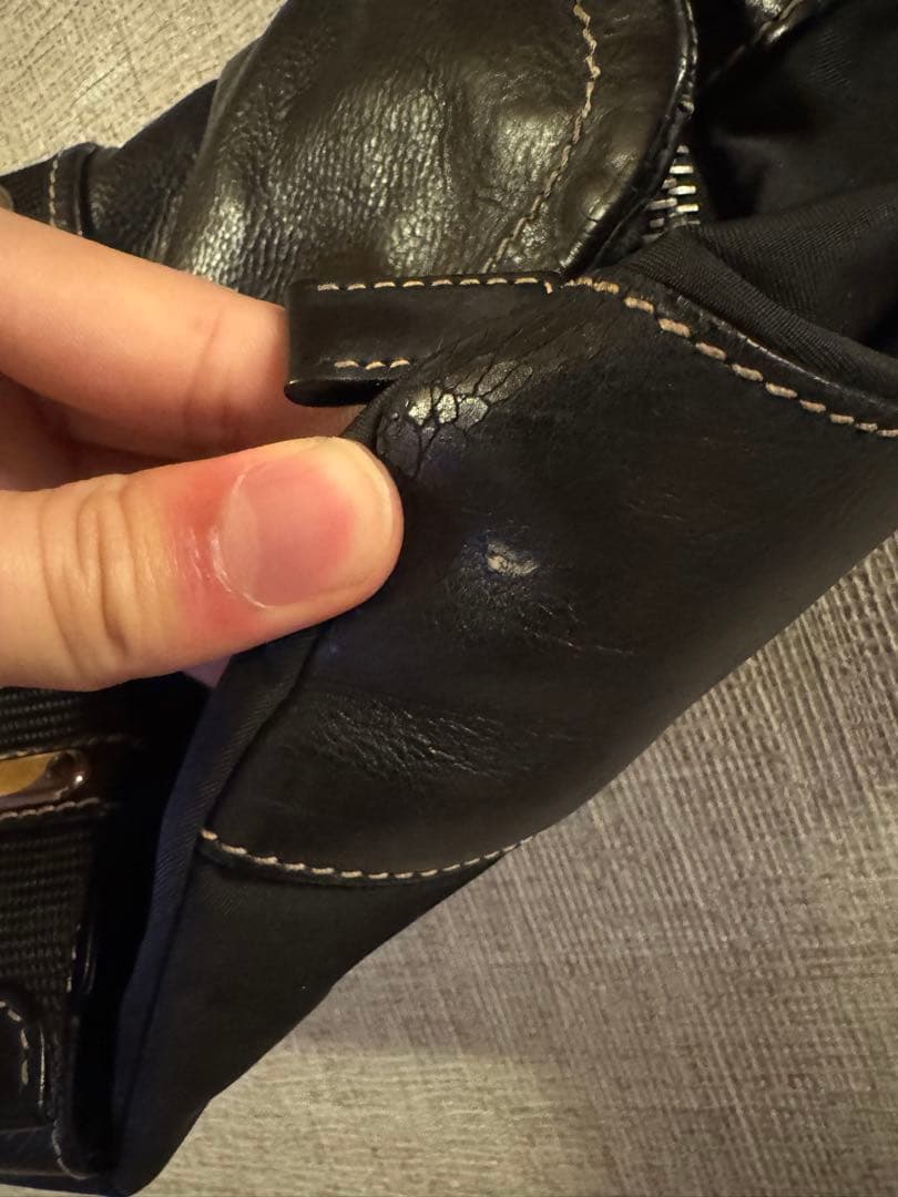 PRADA レザーナイロン ワンショルダーバッグ 黒 y2k 00s - メルカリ