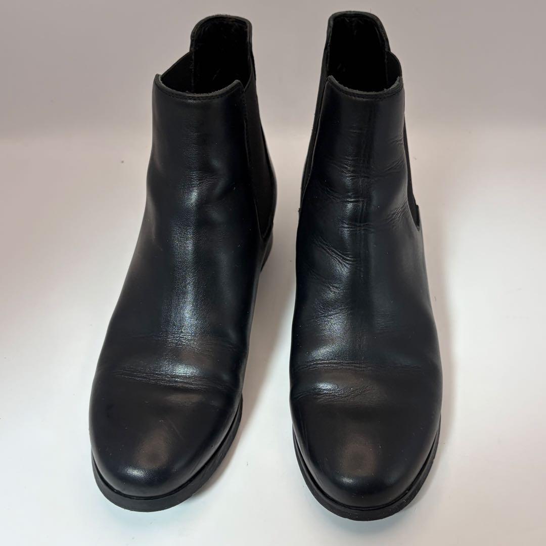 えいふりファビオルスコーニ サイドゴアブーツ 黒 37 23.5cm