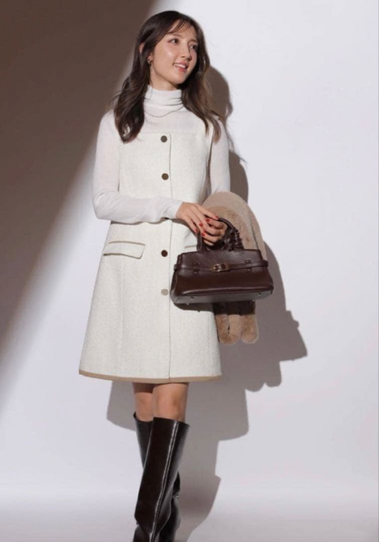 未使用タグ付‼️ 《店舗限定》スクエアネックミニジャンスカ 白M