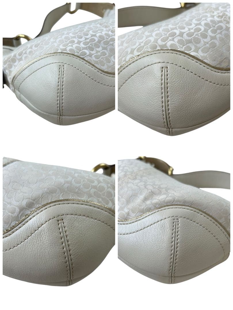 ✨極美品✨ COACH ホーボー 三日月 ゴールド金具 シグネチャー レザー