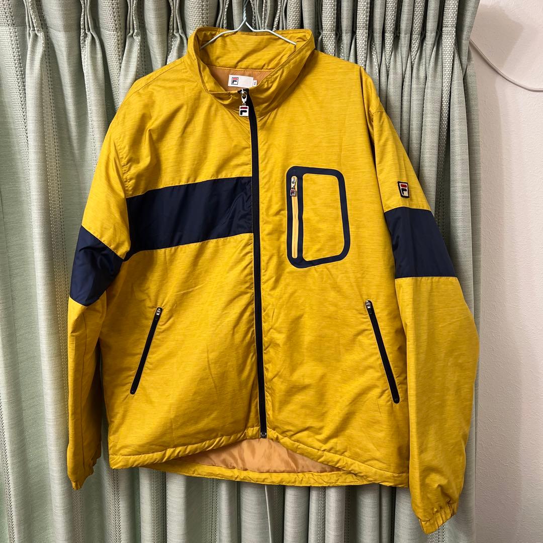 美品 フィラ FILA ヴィンテージ ナイロンジャケット あいみょん 黄色