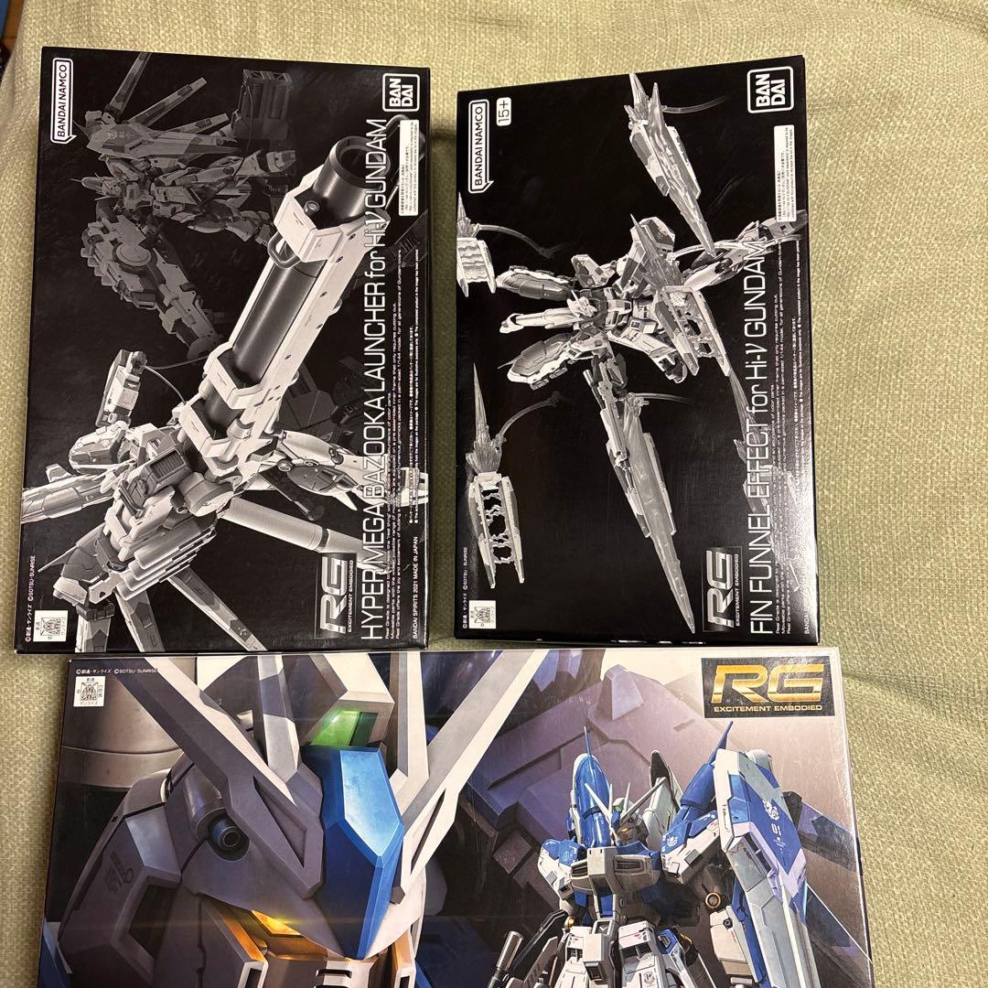 RG 1/144 Hi-νガンダム＆装備セット【中古】 - メルカリ