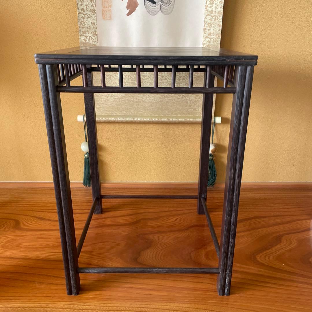 【唐木】懸崖1.2尺 盆栽台 黒檀 ビンテージ品 昭和レトロ 高卓(こうしょく) 2026年最新】Yahoo!オークション -盆栽 懸崖(アンティーク