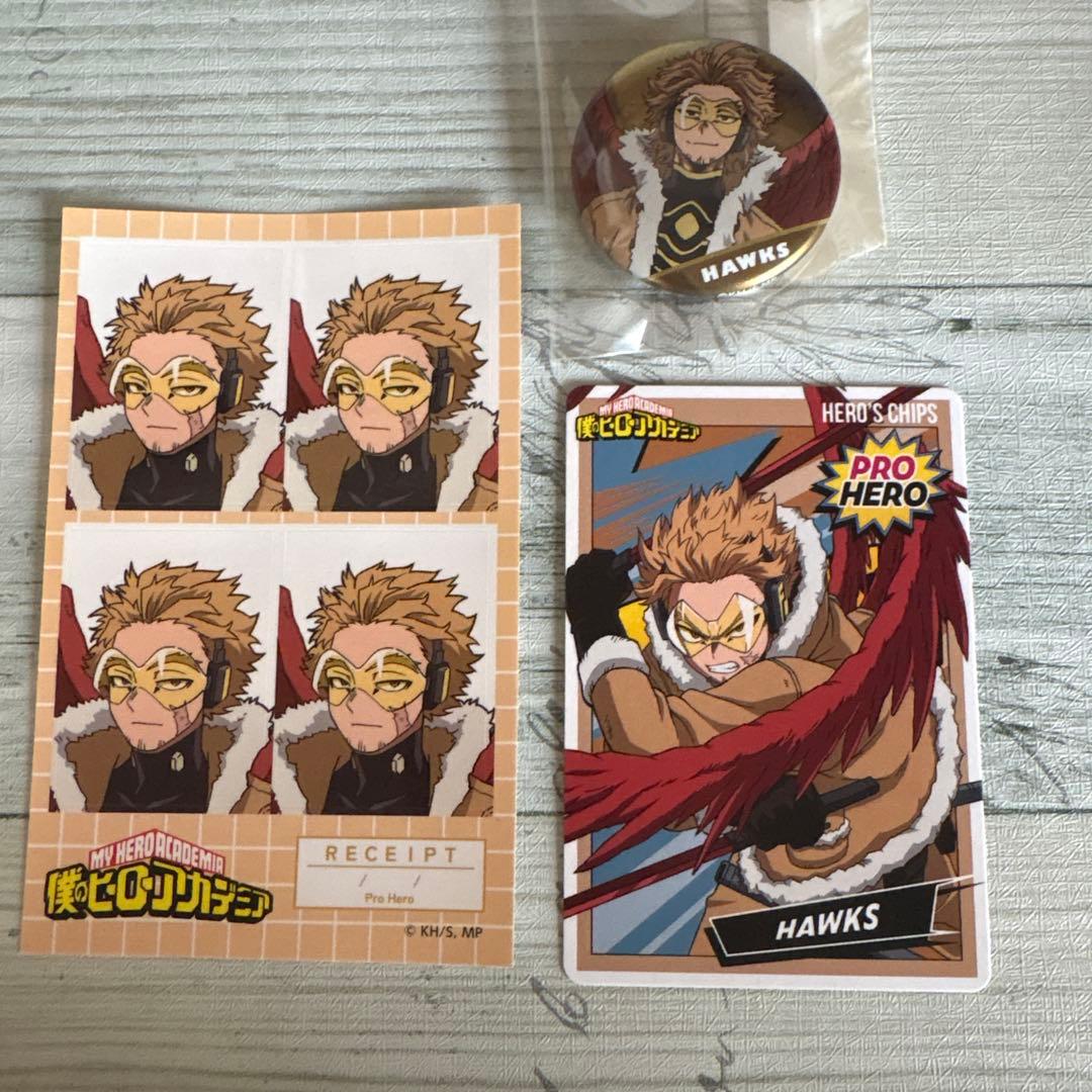 ヒロアカ ホークス ヒーローズチップス3 証明写真風ステッカー ミニ缶