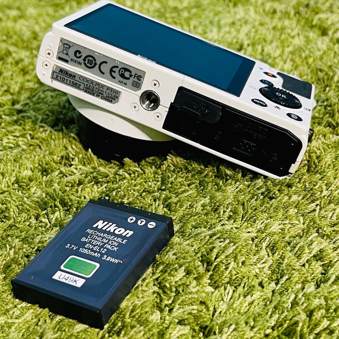 Nikon coolpix p310 デジタルカメラ ホワイト 本体ジャンク品 - メルカリ