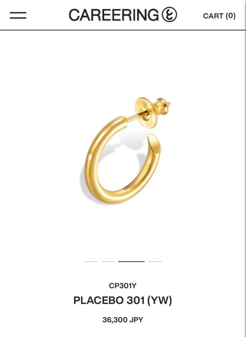 CAREERING】KING GNU 常田大希 着用 ゴールドフープピアス - メルカリ