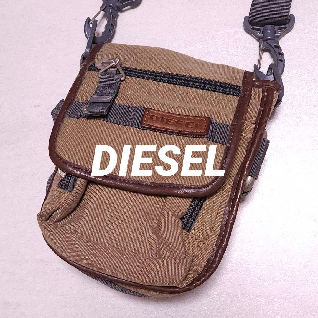 00s y2k DIESEL ミリタリー ミニショルダーバッグ カーキ arch - メルカリ