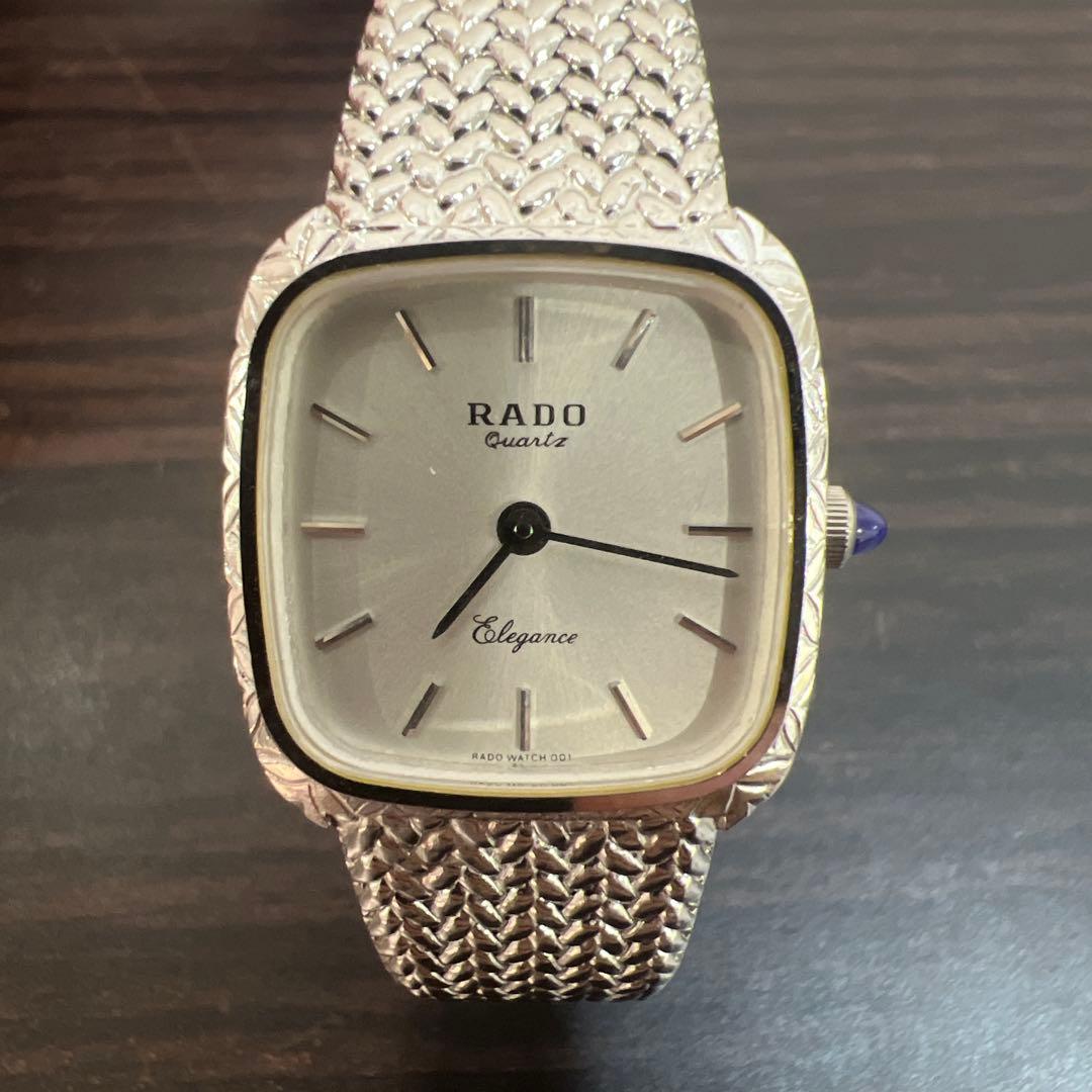 RADO Elegance クォーツ時計 シルバー　不動品 Yahoo!オークション -「rado elegance」(ラドー) (ら行)の落札相場